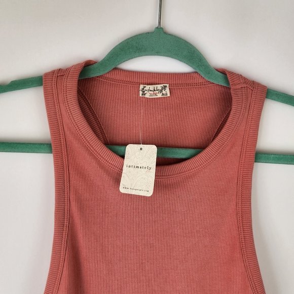 NWT Intimately Free People Ribbed Tank Thong Bodysuit Snaps sz XS - Picture 3 of 8
